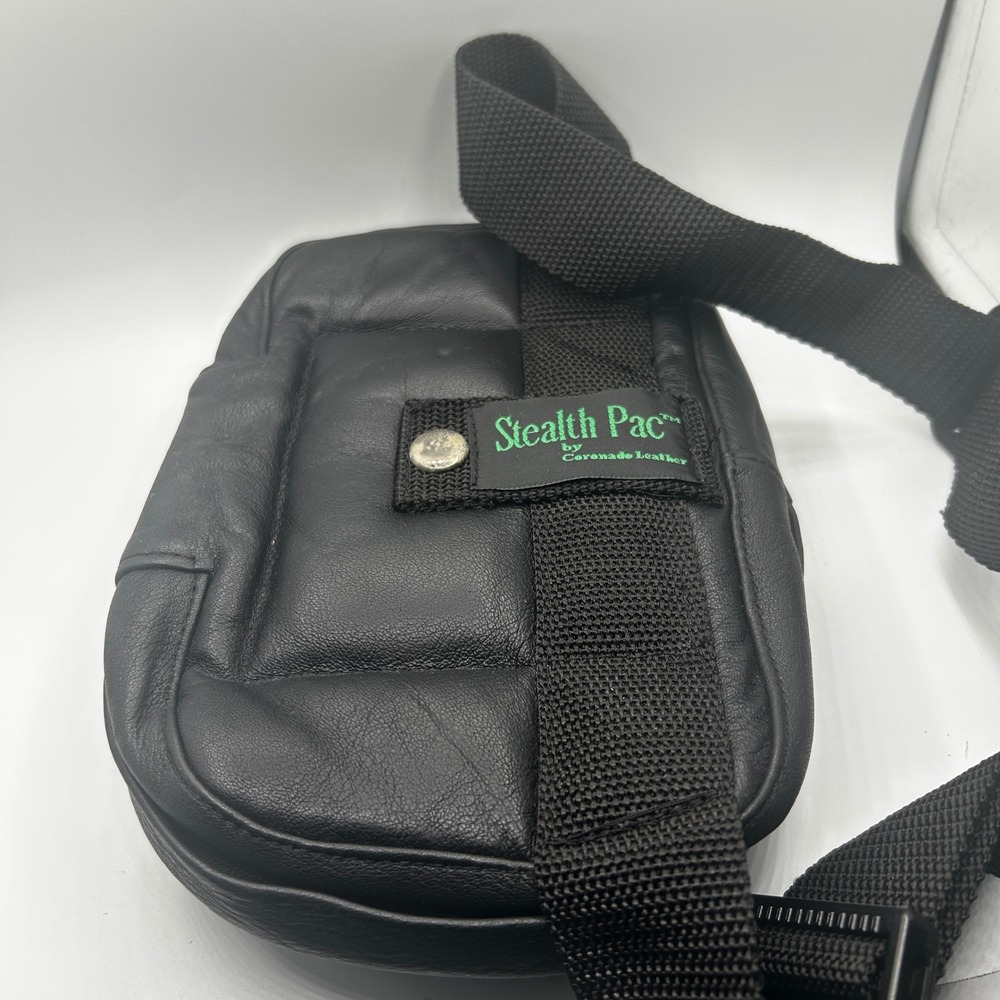 Coronado Leather Stealth Pac Fanny Pack Unisex Black Excellent CCW Holster Bag